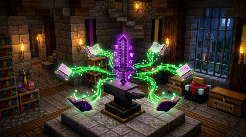 Anvil enchantment tree calculator interface